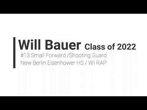 Video of 2020 AAU - Will Bauer 6'4  SG/SF - WI RAP #13