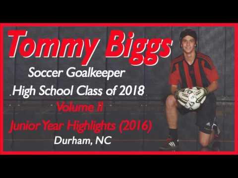 Video of TOMMY BIGGS - High School Soccer Goalie - Junior Year Highlights 2016 (Short Version)