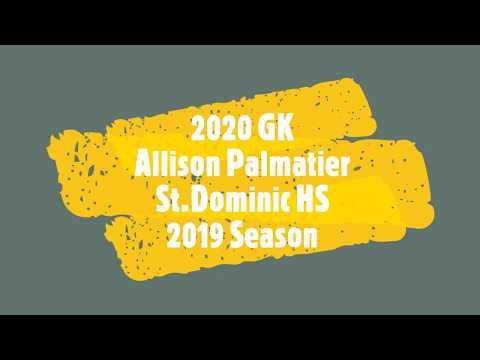 Video of Alli Palmatier - 2020 GK - St. Dominic Highlights