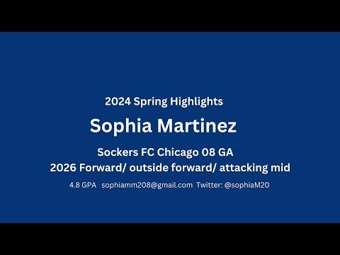 Video of Sophia Martinez 2024 Spring Highlights 