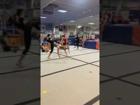 Video of front handspring step out roundoff hand hand tuck