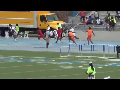 Video of 4x1 finals AAU Junior Olympics Glen Taylor, 1st leg, lane 5, white uniform