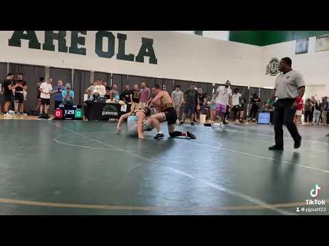 Video of Aidan Piatt wrestling 150 