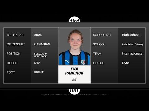 Video of Eva PANCHUK 2023 prospective fullback 