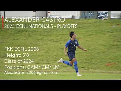 Video of Alexander Castro - 2023 ECNL Playoffs