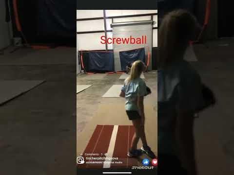 Video of Bailey working the screwball