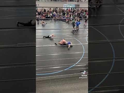 Video of Aidan Piatt wrestling 150 Poseidon duals 2024