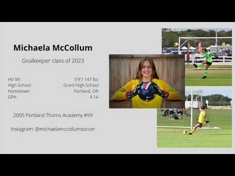 Video of 2021 ECNL Playoffs Goalkeeper Highlight Video (2005 Portland Thorns Academy)