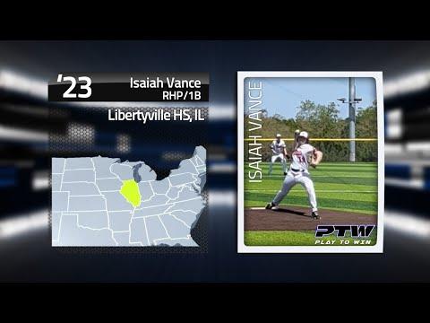 Video of Isaiah Vance PBR and Spring HS Video CLips