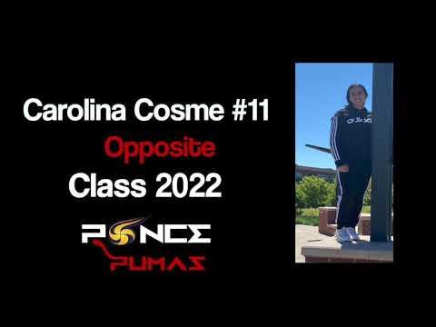 Video of Carolina Cosme 5’8 OH/OPP Class2022 Ponce, Puerto Rico