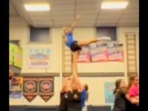 Video of McKenna Dill gymnastics and cheerleading 23-24 universities of Pittsburgh at johntown