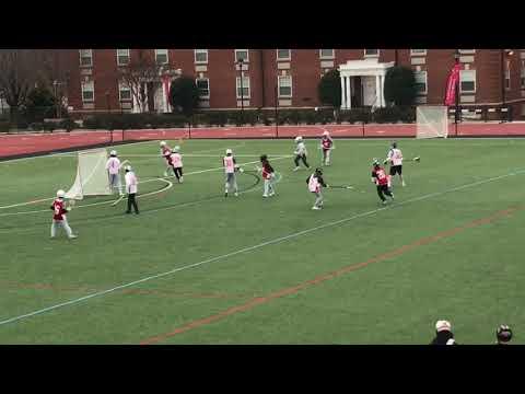 Video of Lynchburgh Prospect Camp 1/18/20 #5 LSM White Jersey/ Grey Sweats