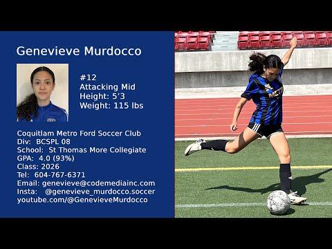 Video of Genevieve Murdocco #12 - Soccer Highlights 2023-2024