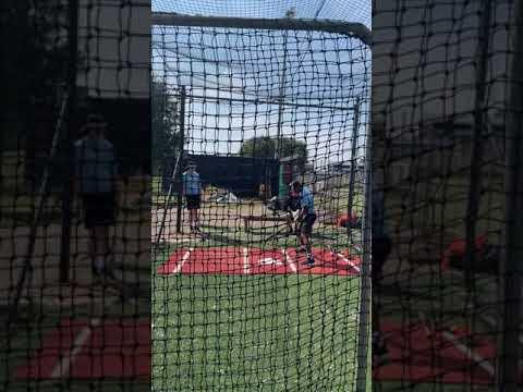 Video of Soft toss in the cage