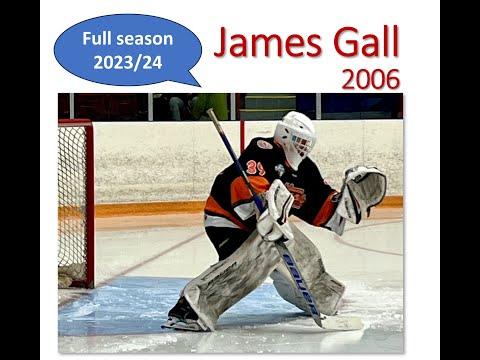 Video of 2023/24 James Gall 2006 Elite Goalie Age 17 U18AAA Junior Varsity - Sep 2023 to Mar 2024 Highlights