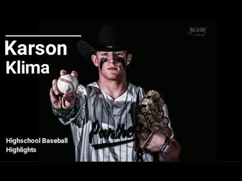 Video of Karson Klima 2021 High School Baseball Highlights