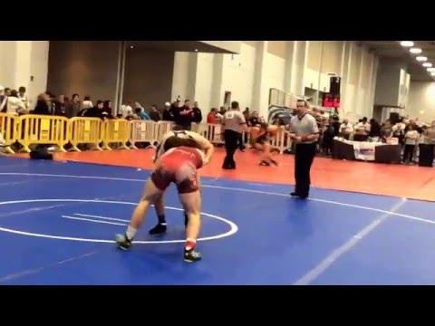 Video of 2016 NHSCA HS Wrestling Championships, Day 2 Match 5: Christian Walden (LA) over Ty Purler (MO) 8-6