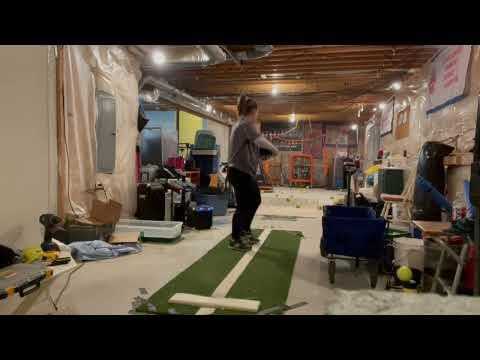 Video of Winter 2022 Pitching in Basement