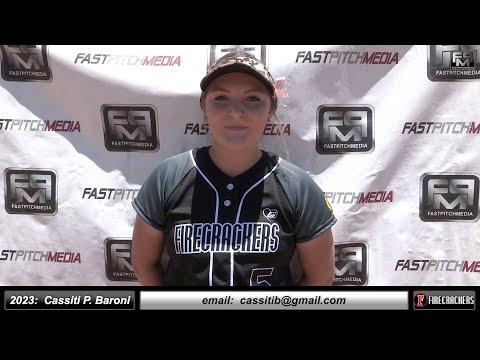 Video of 2023 Cassiti Baroni 4.0 GPA Lefty Pitcher, 1st Base & Outfield Softball Skills Video