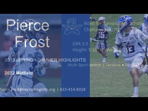 Video of Pierce Frost 2022 Midfield 2019 Summer Highlights