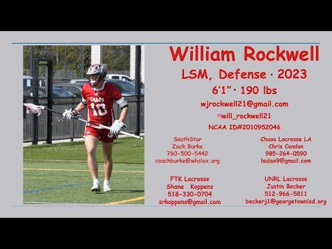 Video of William Rockwell 2023 Defender Highlights 2021