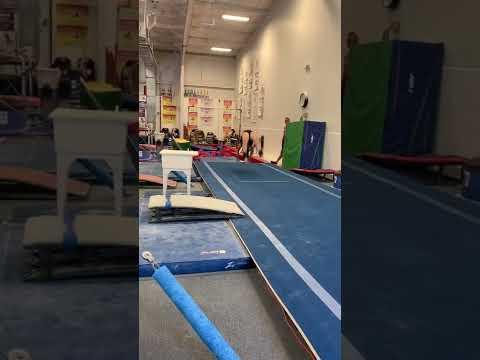 Video of double pike onto double set of 8 inch mats