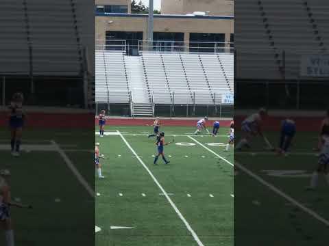 Video of Emma #30 blue orange cleats 9/28/19