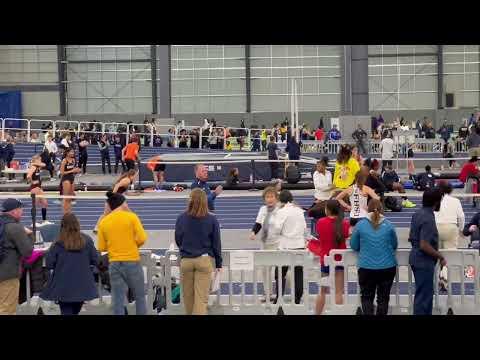 Video of Jessa Losew high jump 1.65 m 01/20/24 Washburn University Rust Buster indoor college meet (unattached high school athlete) 4th place