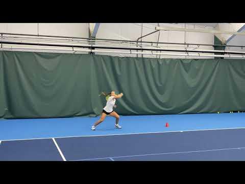 Video of Caroline Sutliffe - foot work/forehand strokes