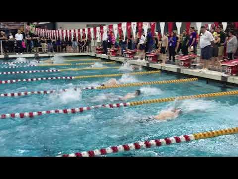 Video of MPSSAA State Championship (100Y Back / Lane 5 / Blue Cap) 