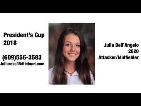 Video of Julia Dell'Angelo Midfield/Attack 2020 President's Cup 2018