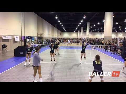 Video of VS Nebraska One 17-#6 Navy Blue White/Libero