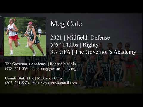 Video of Meg Cole ‘21 Highlights 2019