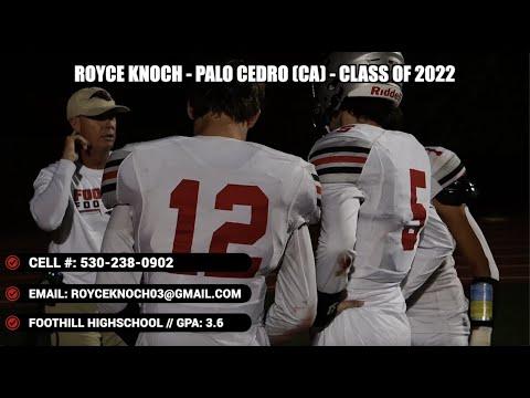 Video of Royce Knoch Football Highlight's (Class of 2022)