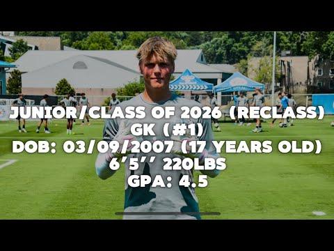 Video of Felix Huebner - 2024 Summer/Fall - Goalkeeper Highlights