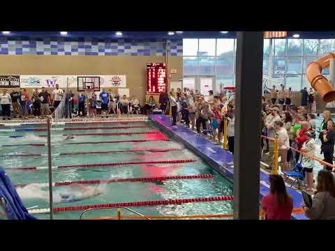 Video of Gabbie Ahrendt 200 free relay (lane 4, 23.68 split)