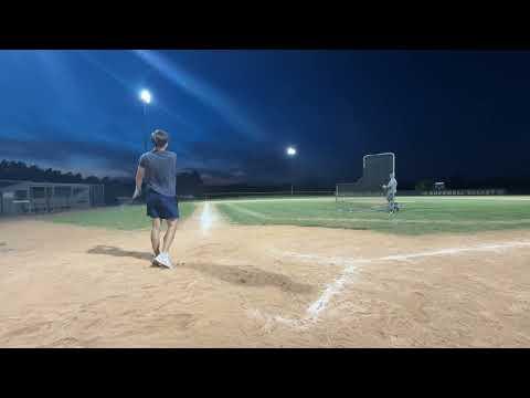 Video of Liam Norton 2025 Outfielder Batting Practice Under Lights