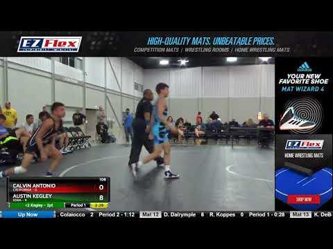 Video of Mat 14 106 Calvin Antonio California Vs Austin Kegley Iowa