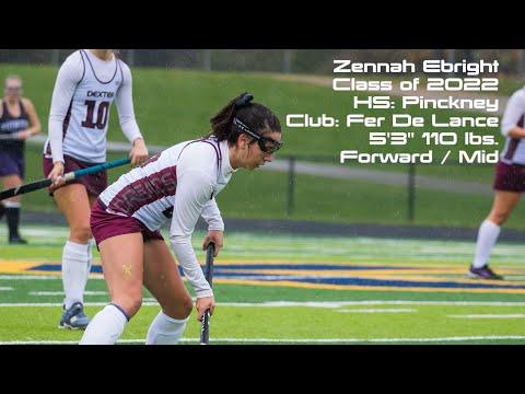 Video of Zennah Ebright, Class of 2022, Forward/Mid, Pinckney High School Field Hockey