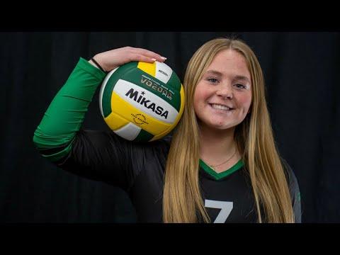 Video of Kylie Yoder volleyball highlights 