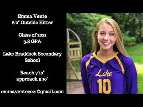 Video of Emma Vente, 6’1”, Outside Hitter, #10, High School Highlights 2018, Class of 2021