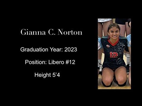 Video of Gianna Norton #12 Libero Highlights