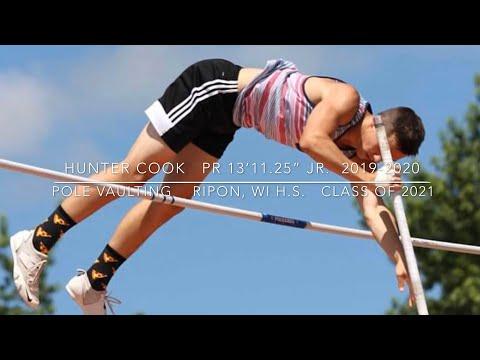 Video of Hunter Cook Junior Yr Pole Vault Progression Class of 2021