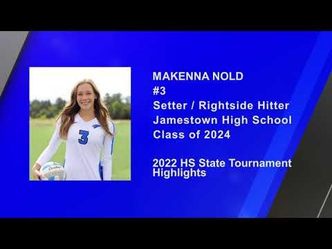 Video of Makenna Nold HS State Tournament Highlights