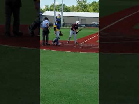 Video of Mitch Garrison catching in game 8/2018