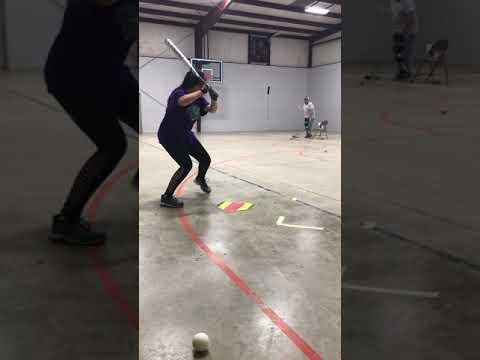 Video of batting off machine 