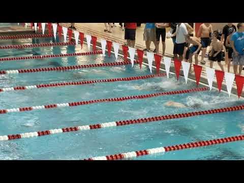 Video of 200 Butterfly 2020 District Championships(Green cap 2nd Place)