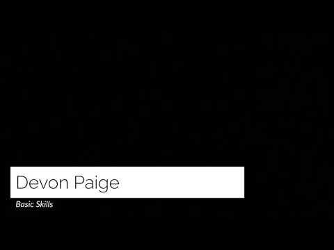 Video of Devon Paige - Tennis Basic Skills