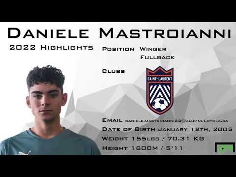 Video of Daniele Mastroianni U-17 2022 season