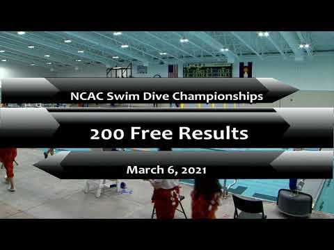 Video of NCAC Swim Championships 3/6/21 (Freshman year) Race - 100 Breast (1:43:30 lane 4))